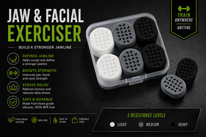 Jaw & Facial Exerciser Kit | Build Strength & Define Your Jawline