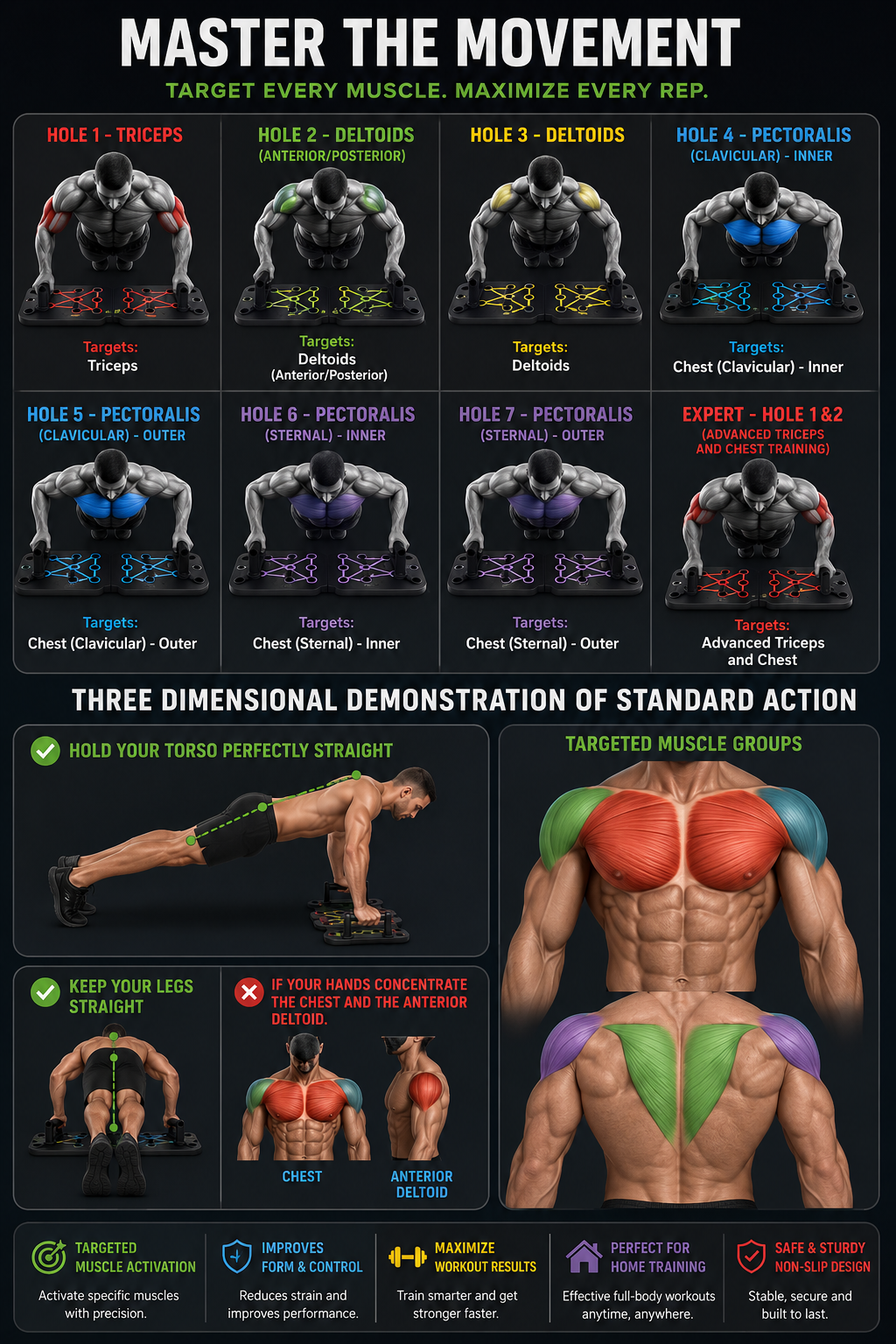 Elite Push-Up Training Board